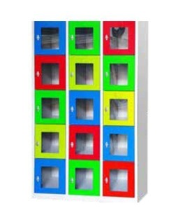 Student Safety Locker with 15 Compartments