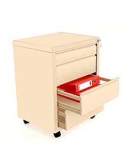 Railed Caisson with 4 Drawers and Standard Pen Holder