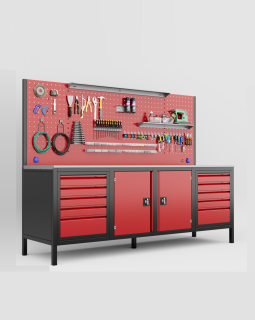 2.5 Meter Workbench with 10 Drawer Tool Cabinet